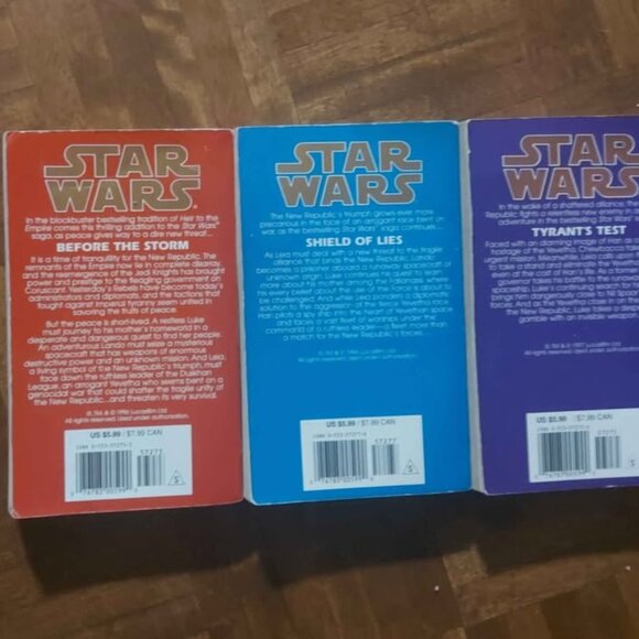 Star Wars The Black Fleet Crisis Trilogy Books 1 2 3 Michael P. Kube-McDowell - Picture 3 of 3